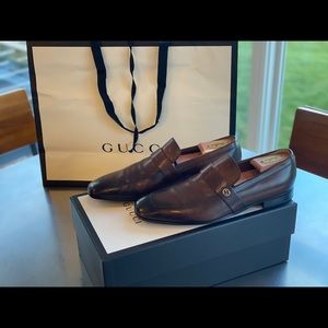 Men’s Gucci loafers size 8 (US 9/9.5) rubber soles